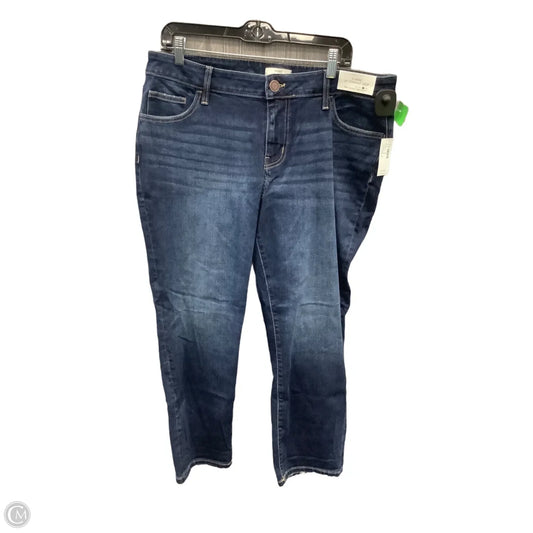 Jeans Cropped By Maurices In Blue Denim, Size: 14
