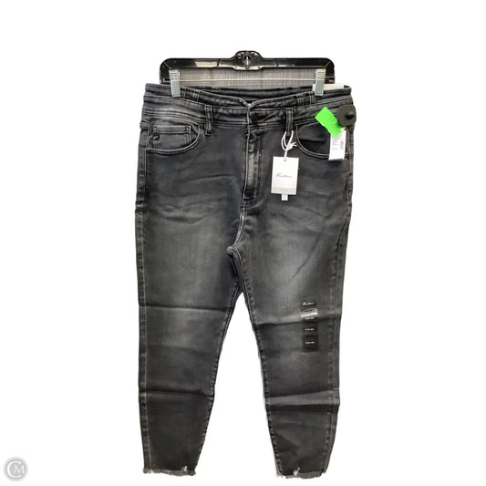 Jeans Skinny By Kancan In Grey Denim, Size: 12