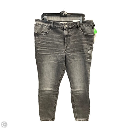 Jeans Skinny By Maurices In Grey Denim, Size: 14