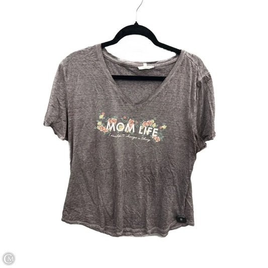 Top Short Sleeve By Maurices In Purple, Size: Xl