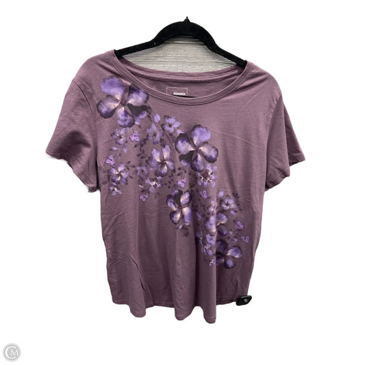 Top Short Sleeve By Sonoma In Purple, Size: Xl