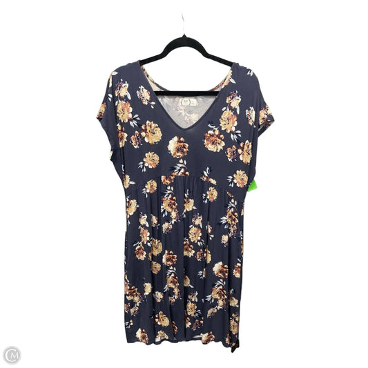 Dress Casual Midi By Maurices In Floral Print, Size: Xl