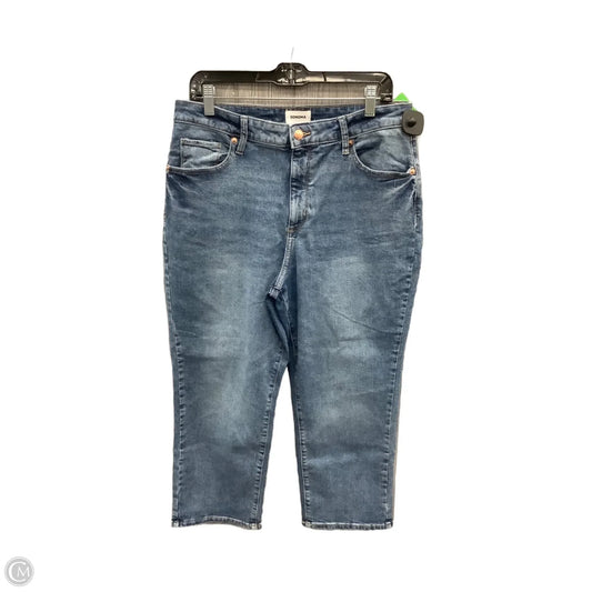 Jeans Cropped By Sonoma In Blue Denim, Size: 16