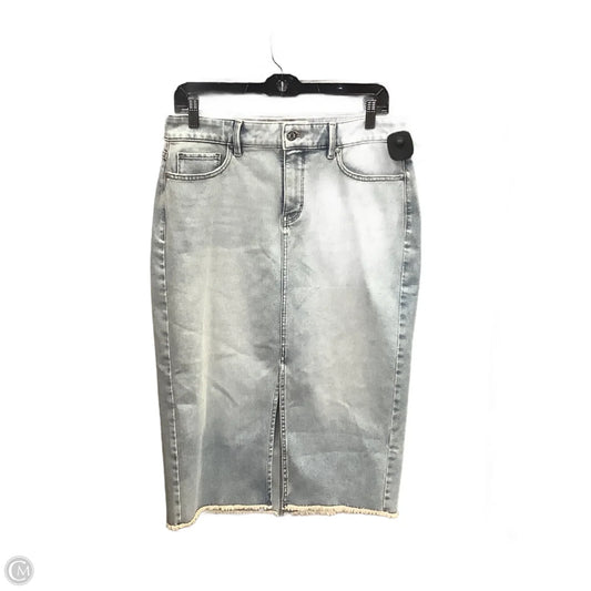 Skirt Maxi By White House Black Market In Blue Denim, Size: 10p