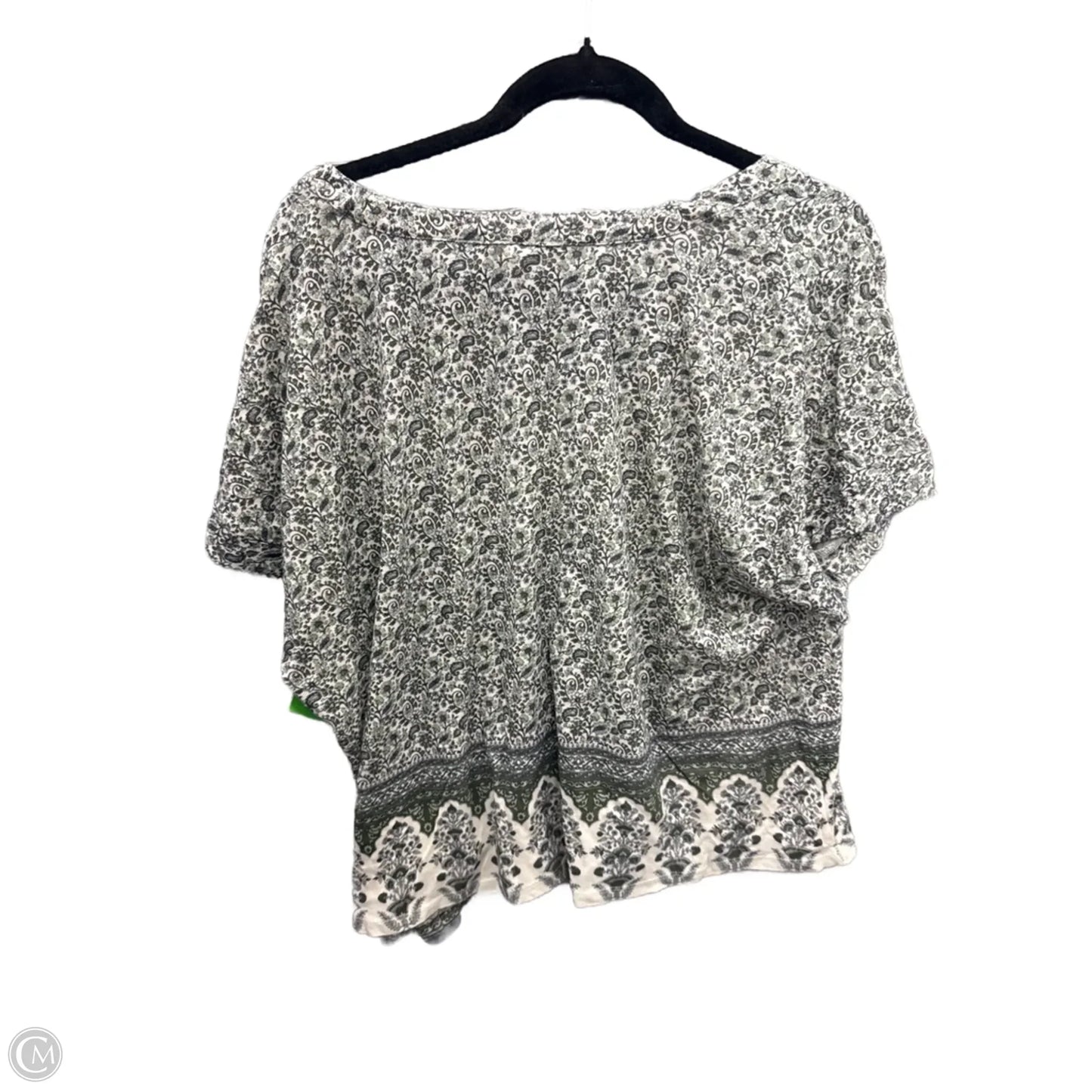 Top Short Sleeve By Lucky Brand In Green, Size: 1x
