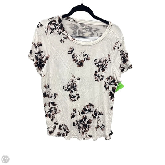 Top Short Sleeve By Maurices In White, Size: Xl