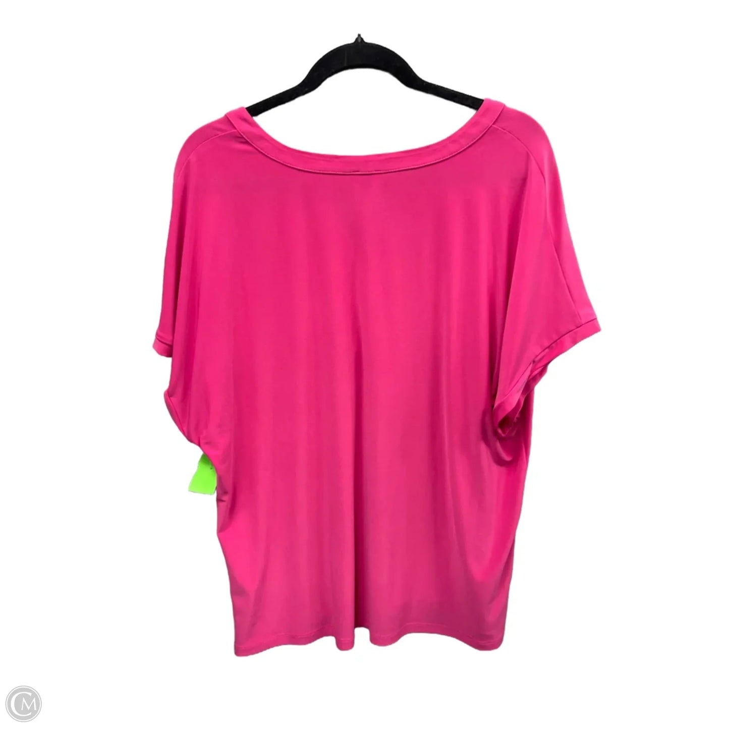 Top Short Sleeve By Anne Klein In Pink, Size: 1x