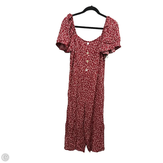 Jumpsuit By Luxology In Red, Size: Xl
