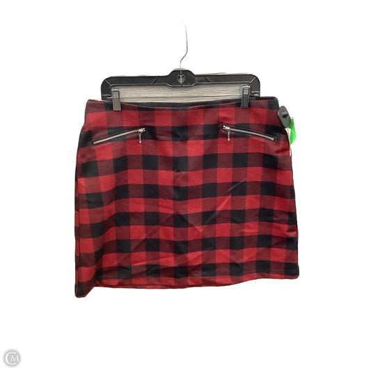 Skirt Midi By Maurices In Plaid Pattern, Size: 12