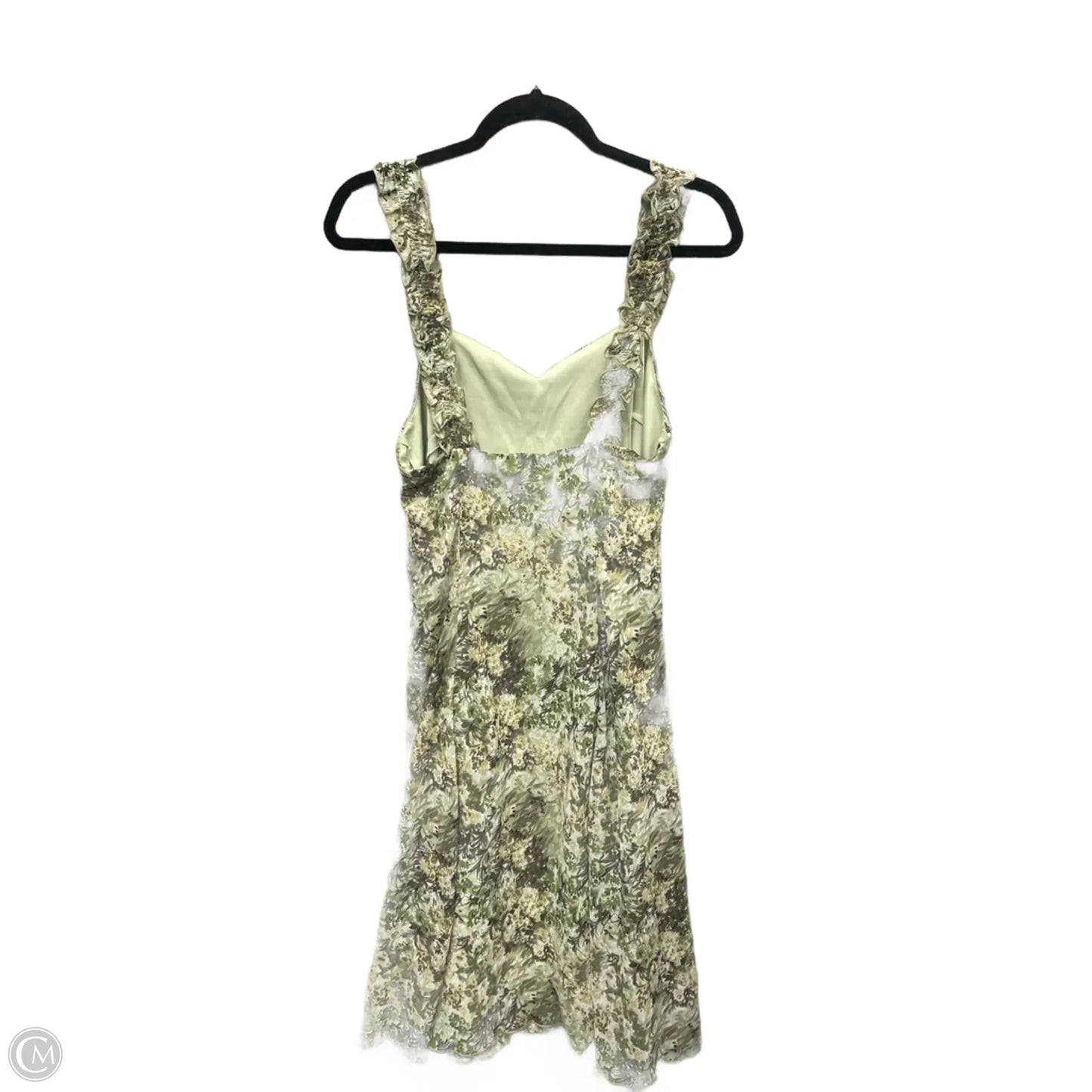 Dress Casual Midi By Connected Apparel In Green, Size: L