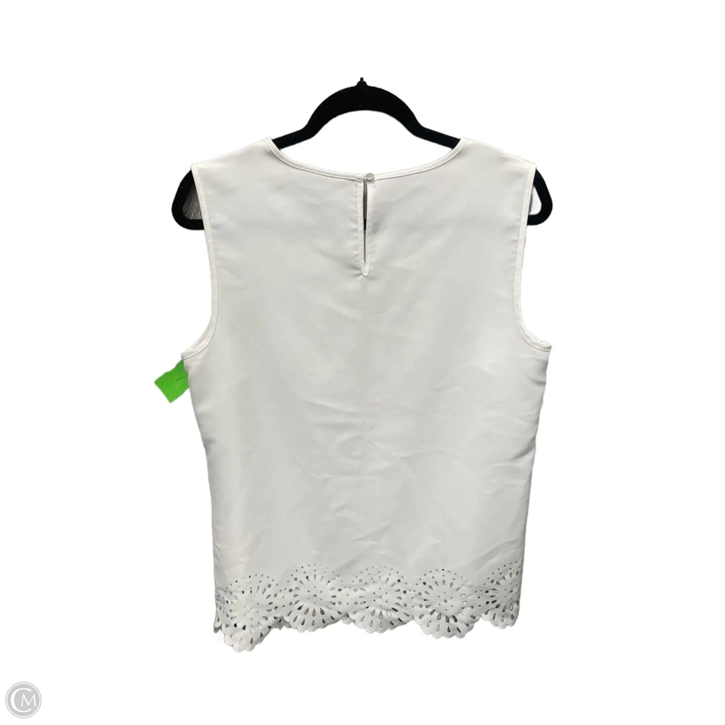 Top Sleeveless By Liz Claiborne In White, Size: M