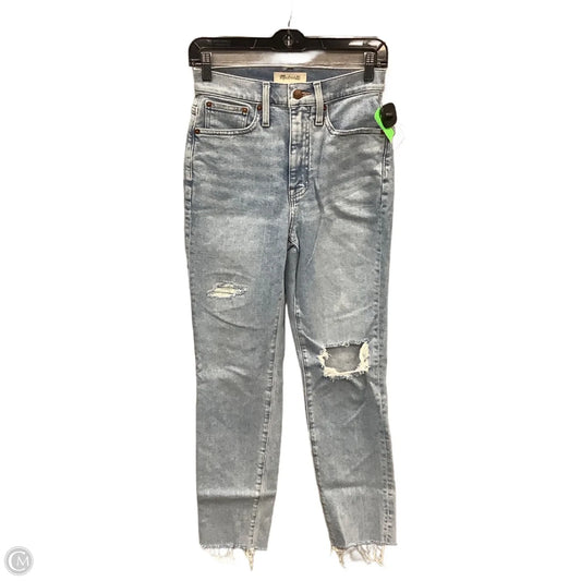 Jeans Skinny By Madewell In Blue Denim, Size: 0