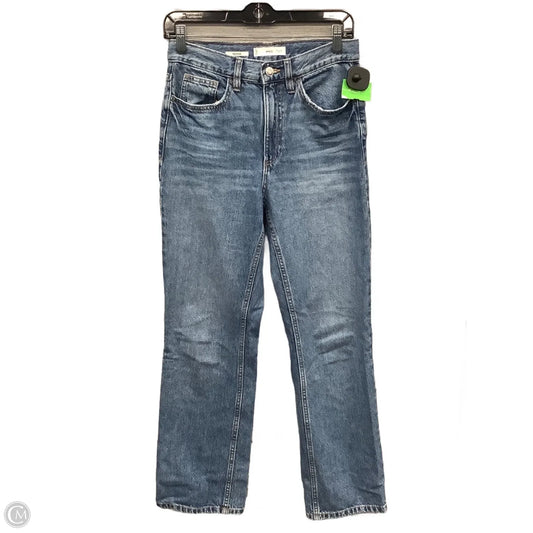 Jeans Straight By Mng In Blue Denim, Size: 4
