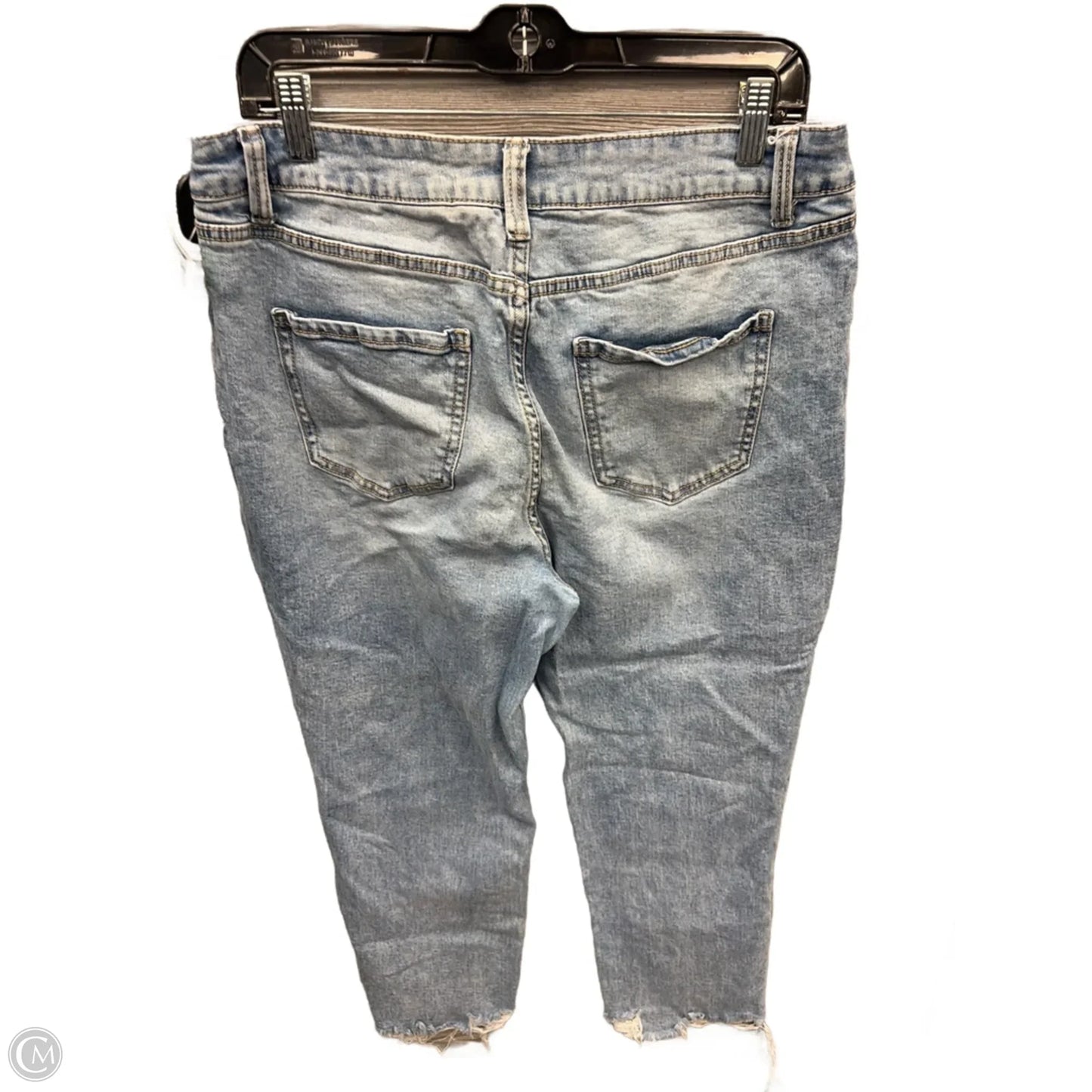 Jeans Cropped By Time And Tru In Blue Denim, Size: 14