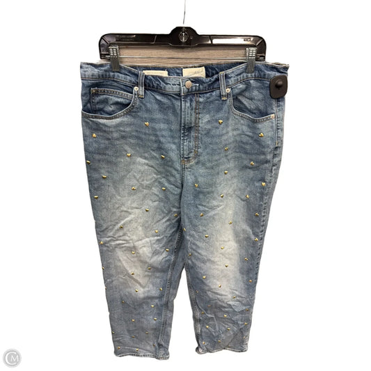 Jeans Straight By Universal Thread In Blue Denim, Size: 16