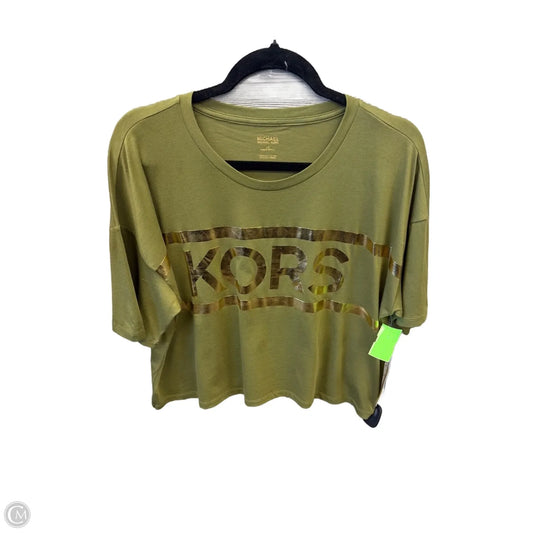 Top Short Sleeve By Michael By Michael Kors In Green, Size: L