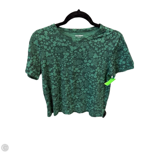 Top Short Sleeve By Old Navy In Green, Size: S
