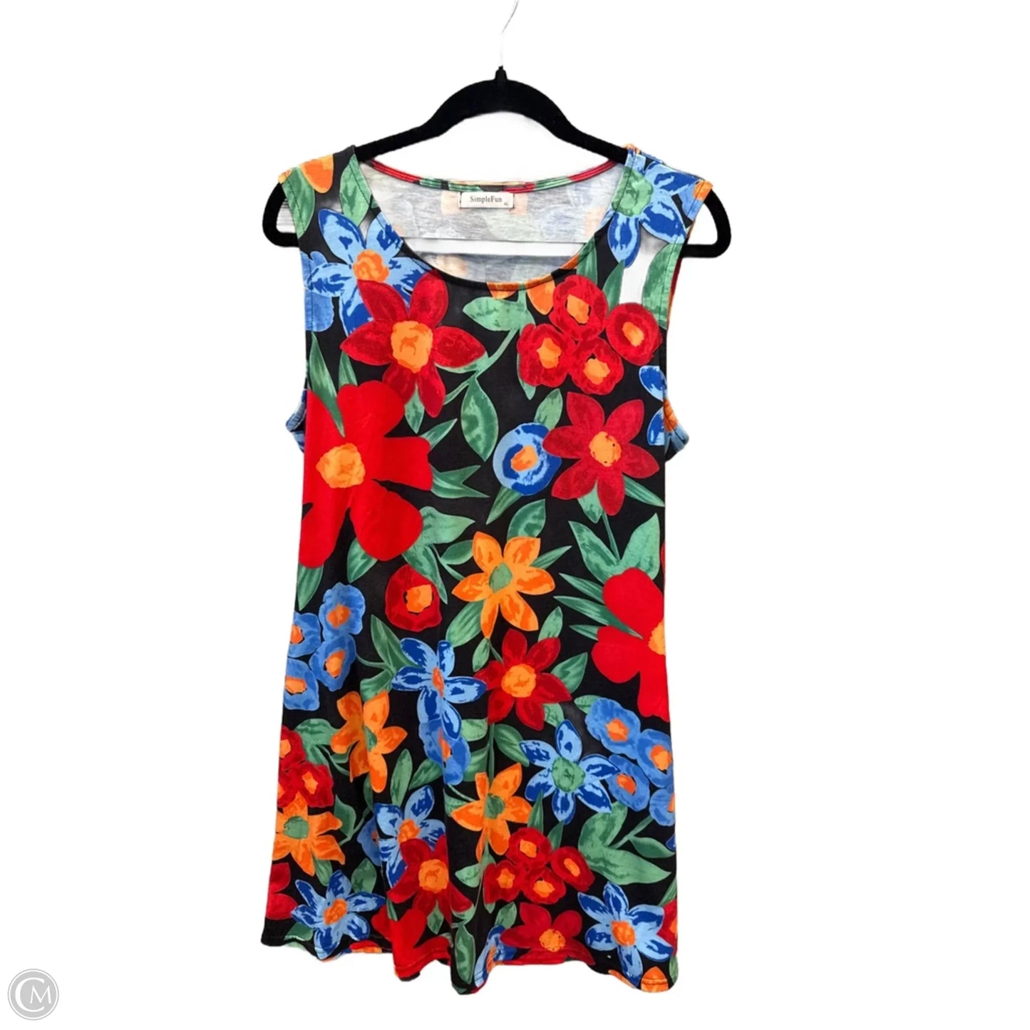Dress Casual Midi By Clothes Mentor In Floral Print, Size: Xl