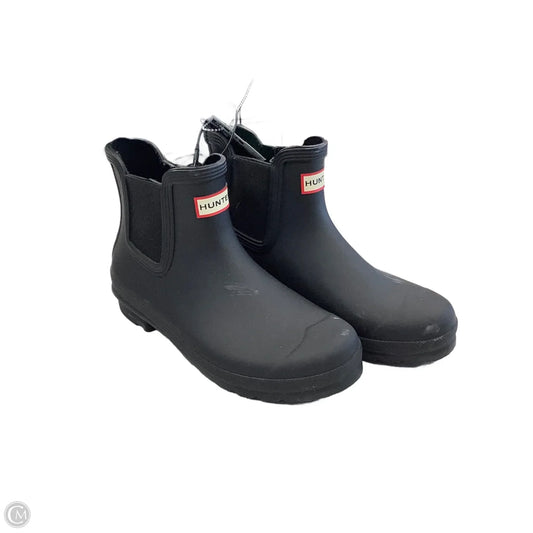 Boots Ankle Flats By Hunter In Black, Size: 9