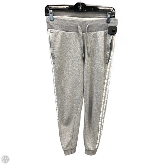 Athletic Pants By Adidas In Grey, Size: S