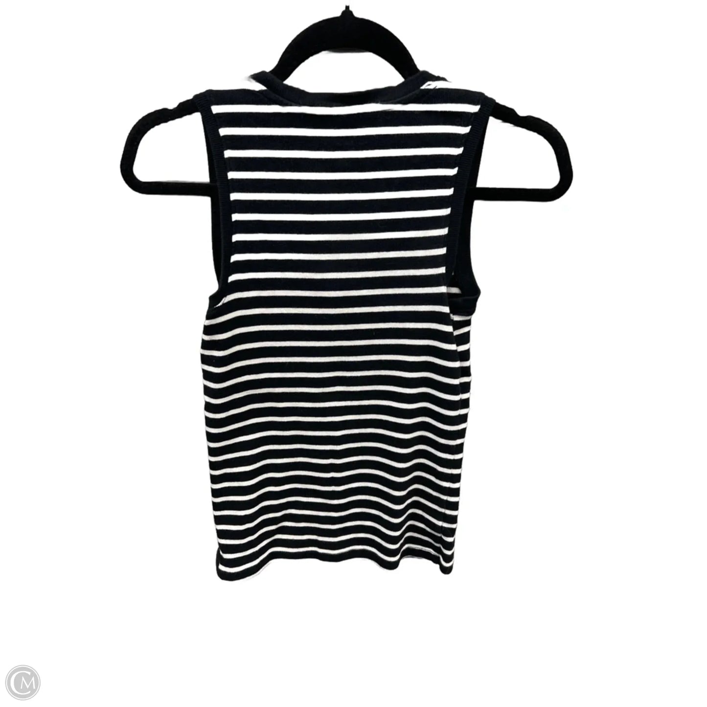 Top Sleeveless By Loft In Striped Pattern, Size: S