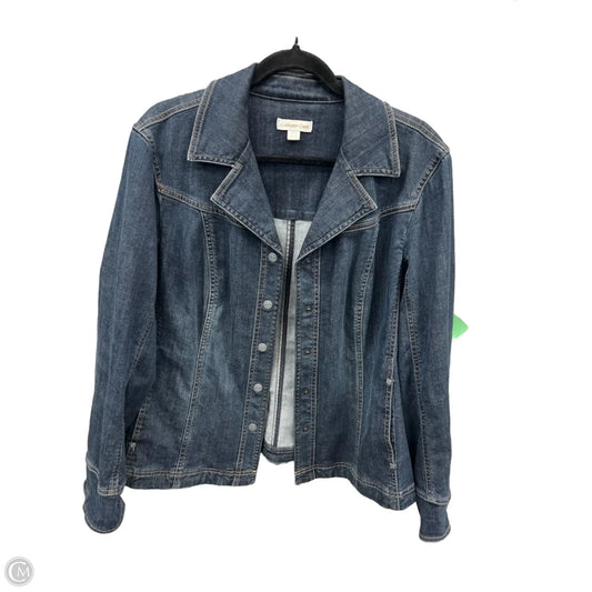 Jacket Denim By Coldwater Creek In Blue Denim, Size: 1x