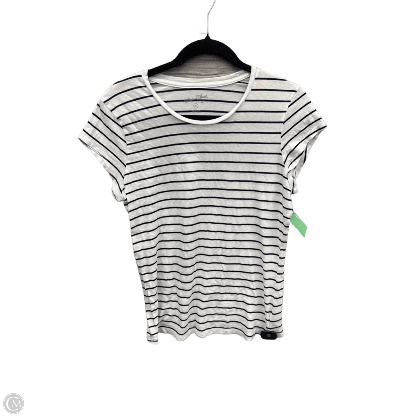 Top Short Sleeve By Universal Thread In Striped Pattern, Size: Xl