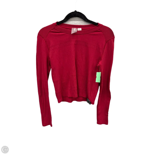 Athletic Top Long Sleeve Crewneck By Calia In Red, Size: L