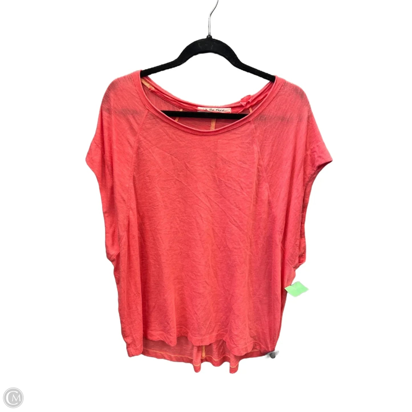 Top Short Sleeve By We The Free In Pink, Size: M