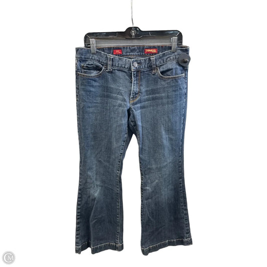 Jeans Flared By Express In Blue Denim, Size: 10