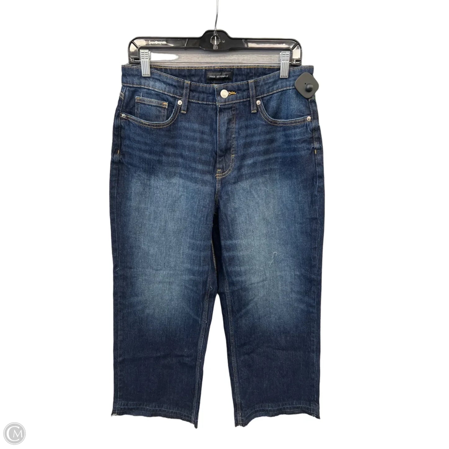 Jeans Wide Leg By Free Assembly In Blue Denim, Size: 6