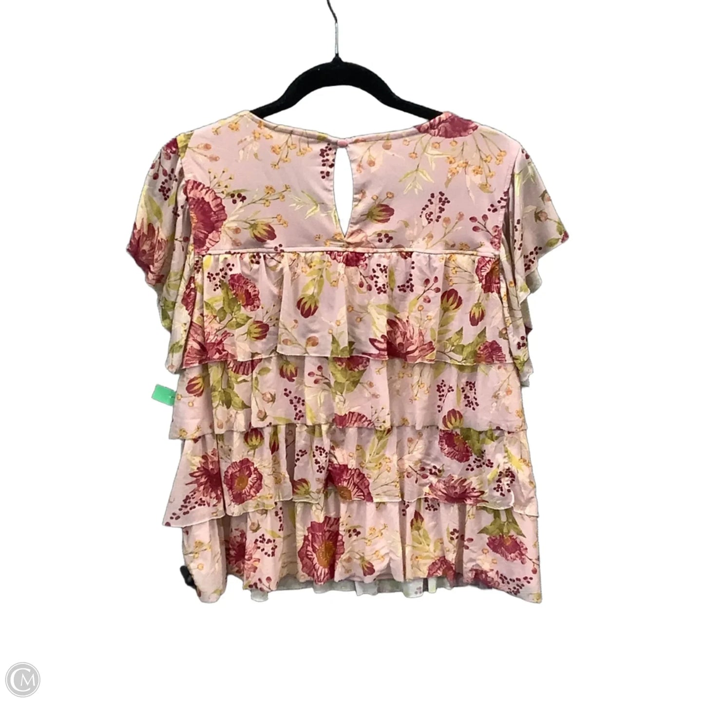 Blouse Short Sleeve By Lc Lauren Conrad In Pink, Size: Xl