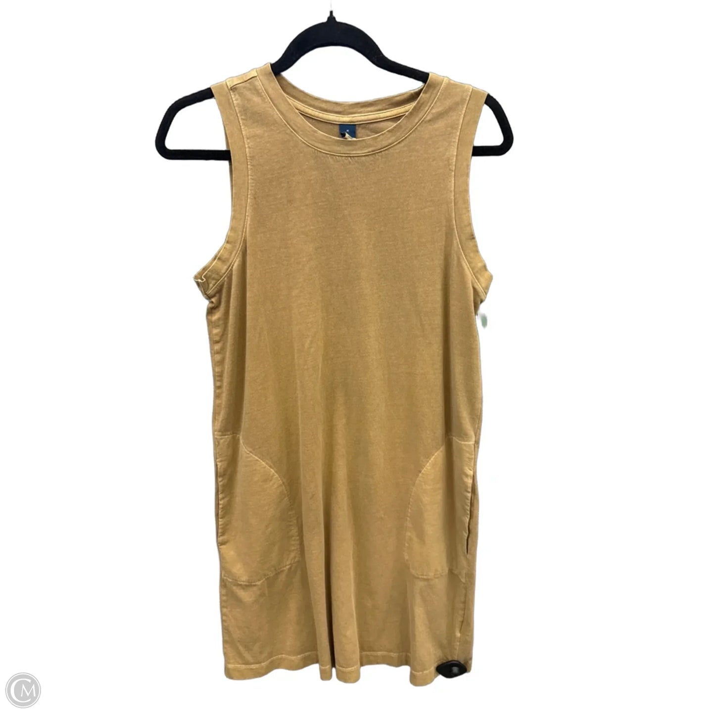 Dress Casual Midi By Old Navy In Gold, Size: M