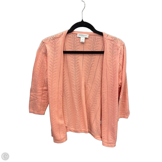 Cardigan By Christopher And Banks In Pink, Size: Mp