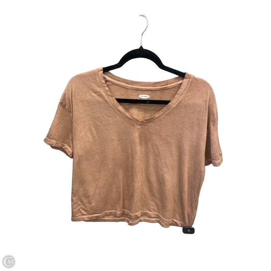 Top Short Sleeve By Old Navy In Brown, Size: S