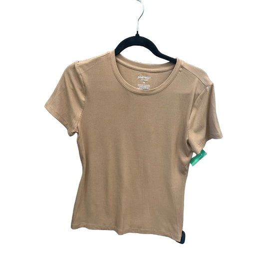Top Short Sleeve By Nine West Apparel In Brown, Size: M