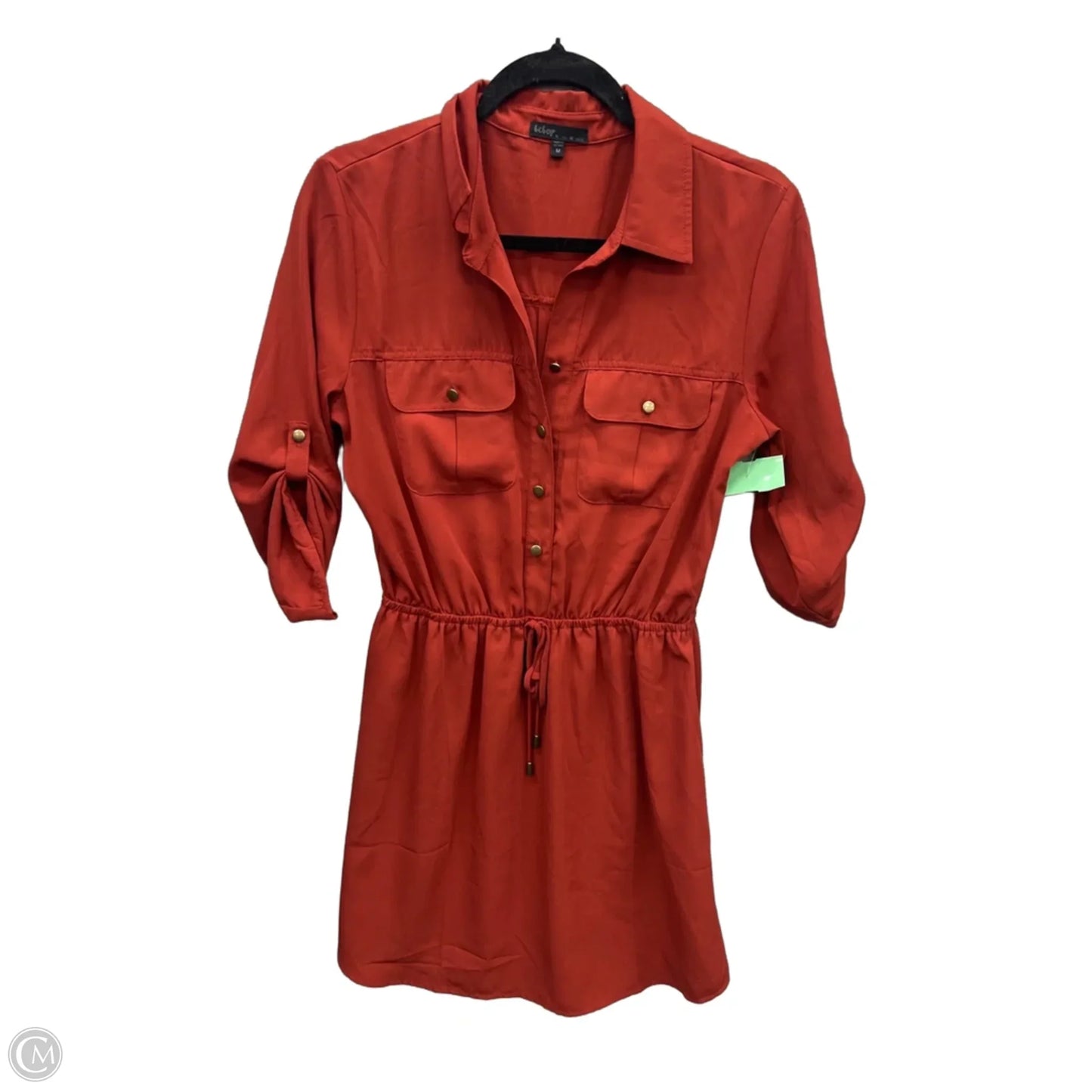 Dress Casual Midi By Bebop In Orange, Size: M