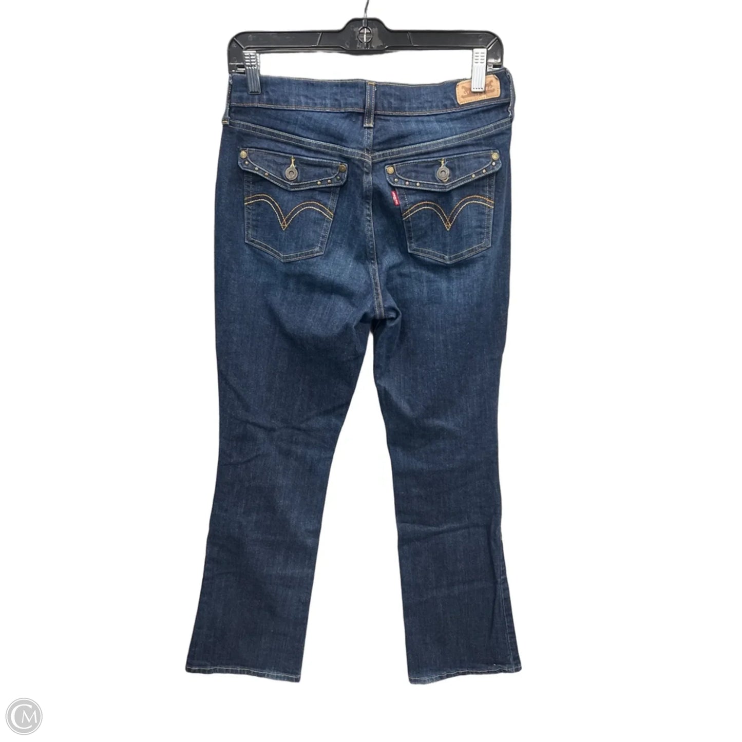 Jeans Boot Cut By Levis In Blue Denim, Size: 6