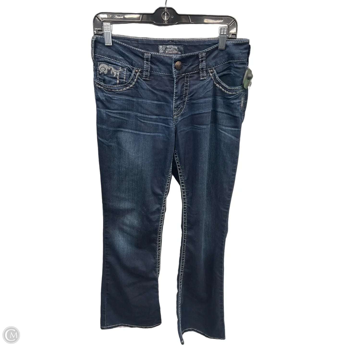 Jeans Boyfriend By Silver In Blue Denim, Size: 8