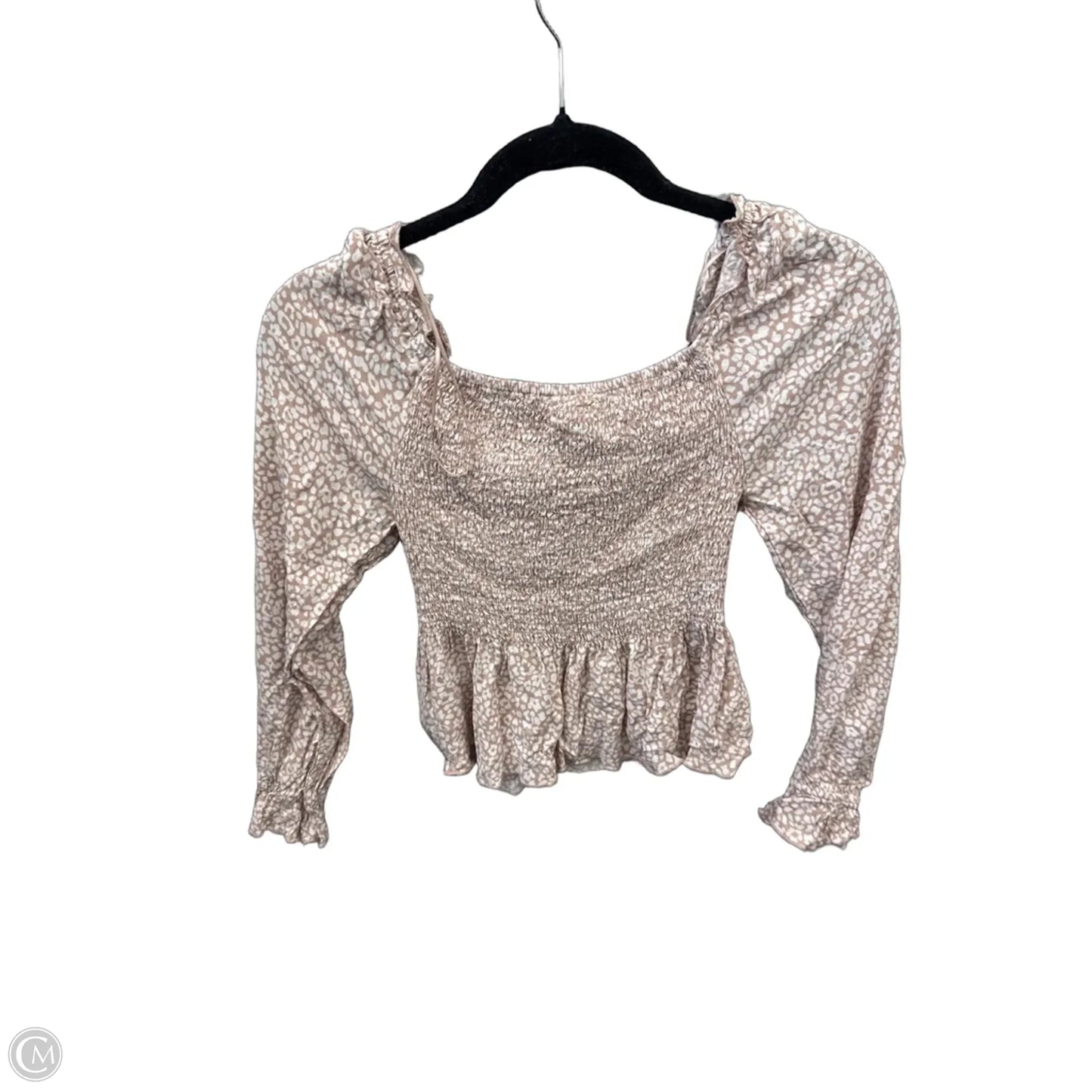 Blouse Long Sleeve By Urban Romantics In Pink, Size: Xs