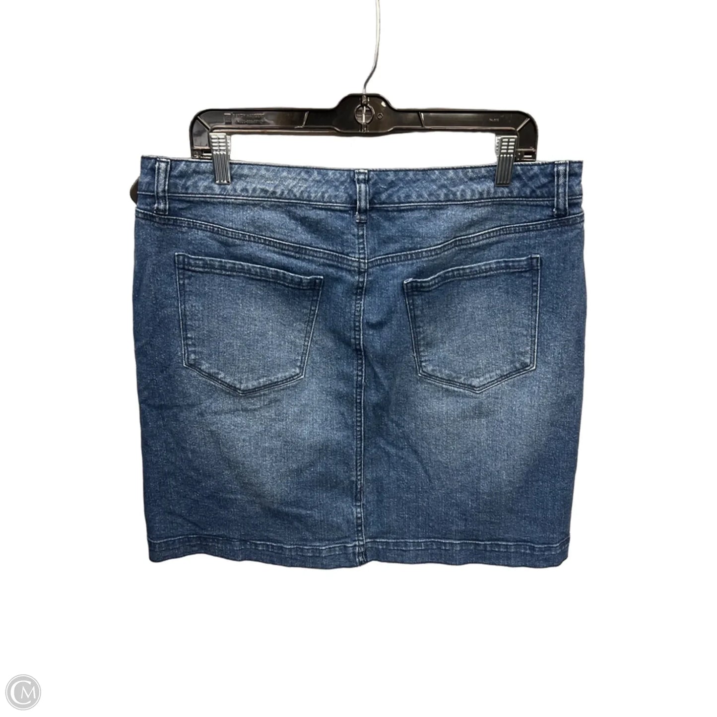 Skirt Midi By Style And Company In Blue Denim, Size: 14