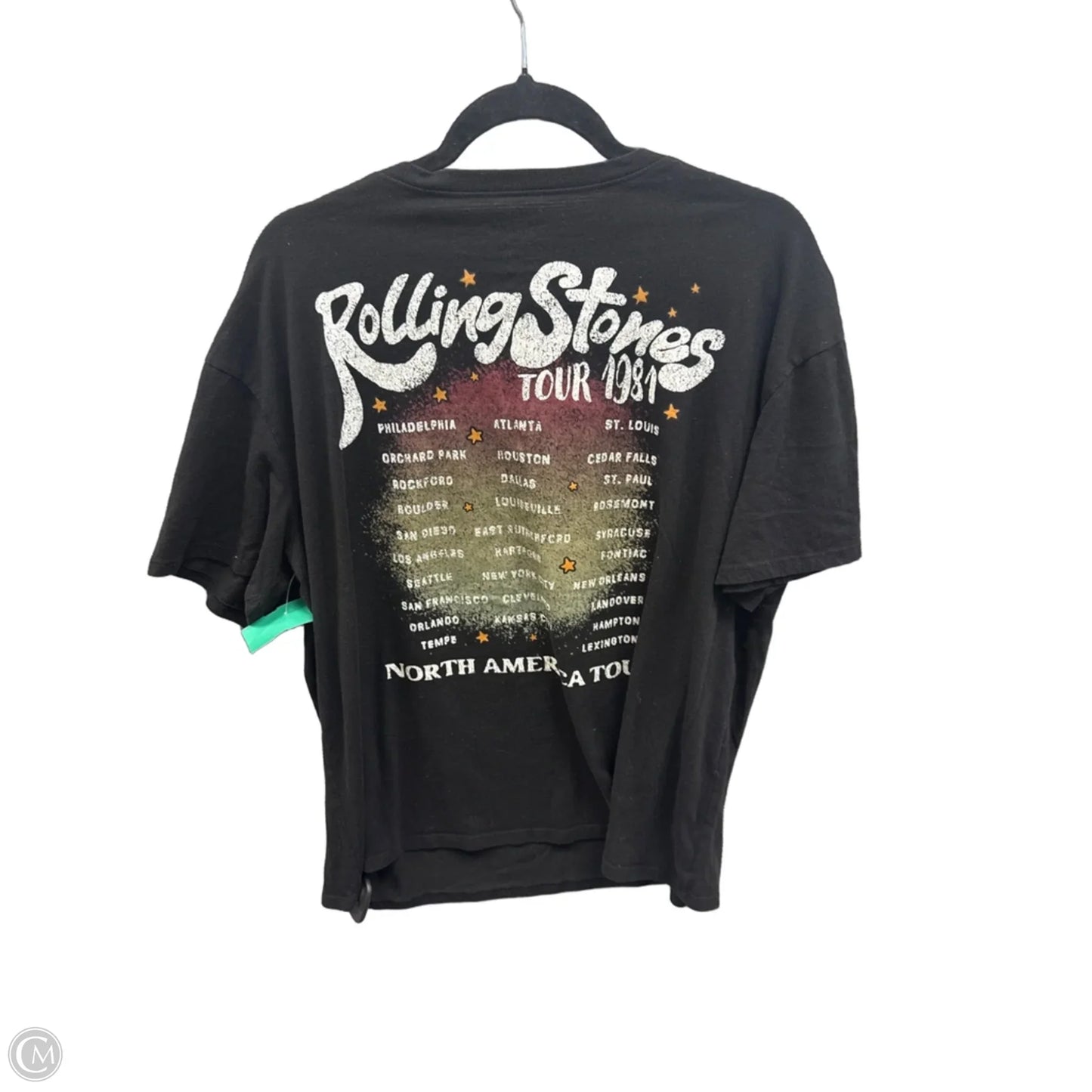 Top Short Sleeve By Clothes Mentor In Black, Size: Xl