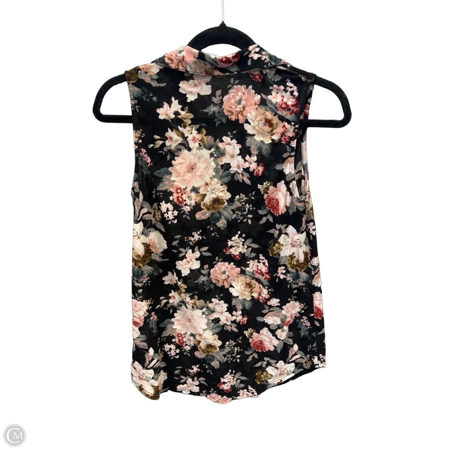 Top Sleeveless By Ember In Floral Print, Size: S
