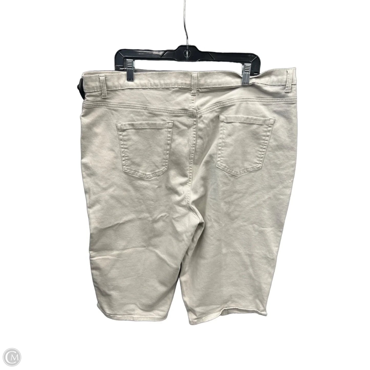 Capris By Gloria Vanderbilt In Tan, Size: 20
