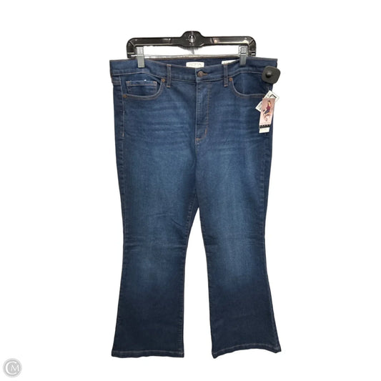 Jeans Flared By Sofia By Sofia Vergara In Blue Denim, Size: 16