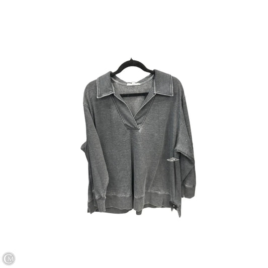 Top Long Sleeve By Jane And Delancey In Grey, Size: 2x