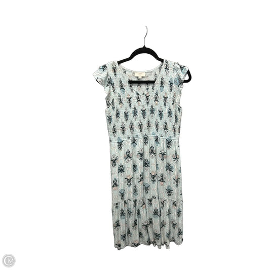 Dress Casual Midi By Loft In Blue, Size: Lp