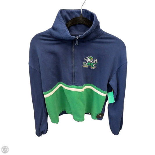 Sweatshirt Collar By Fanatics In Blue & Green, Size: S