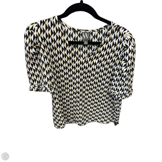Top Short Sleeve By Worthington In Multi-colored, Size: M