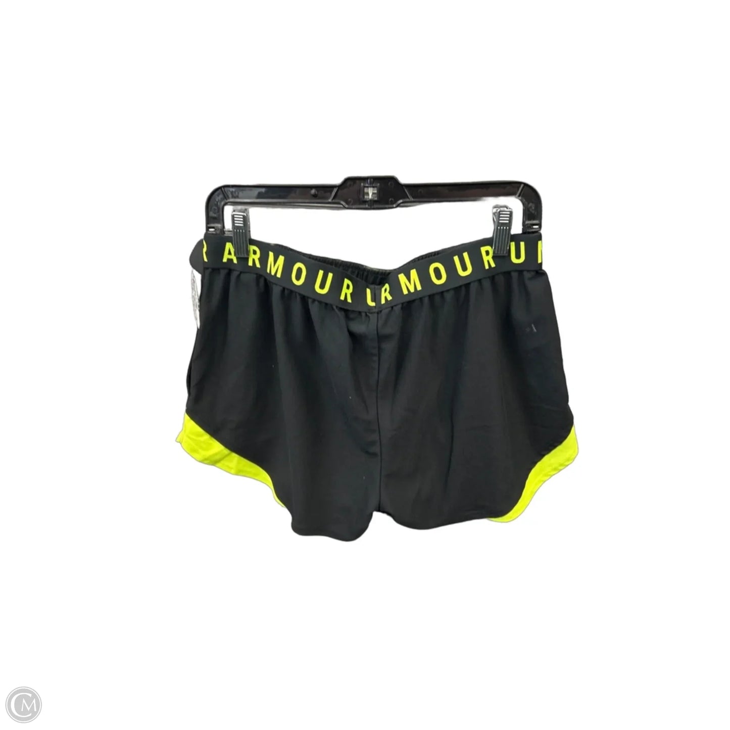 Athletic Shorts By Under Armour In Black & Green, Size: L